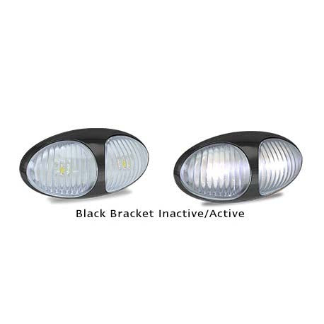 LED Autolamps 37WM3 12-24 Volt Front End Outline Black Bracket Marker Lamp