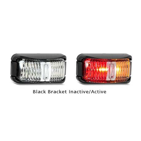 LED Autolamps 42ARM 12-24 Volt Black Bracket Side Marker Lamp