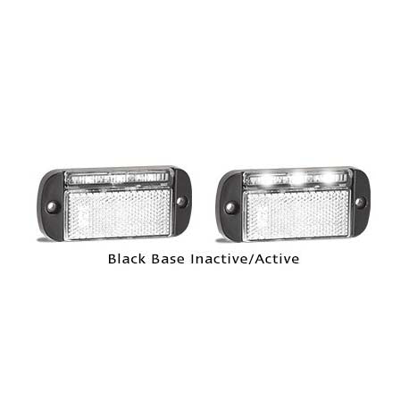 LED Autolamps 44WME 12-24 Volt Front End Outline Black Base Marker Lamp x 1