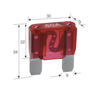 52990 Narva Maxi Blade Fuse - Pack of 10