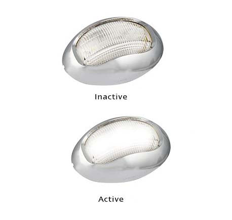 LED Autolamps 52CW 12-24 Volt Chrome Base Stern / Towing Lamp