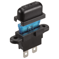 54394BL Narva Panel Mount Standard ATS Blade Fuse Holder with Push on Terminals