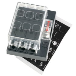 54431 Narva 6 Way Standard ATS Blade Fuse or Plug-In Type Circuit Breaker with T