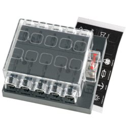 54435 Narva 10 Way Standard ATS Blade Fuse or Plug-In Type Circuit Breaker with