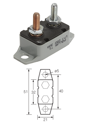 54850 Narva Plastic Automatic Circuit Breaker