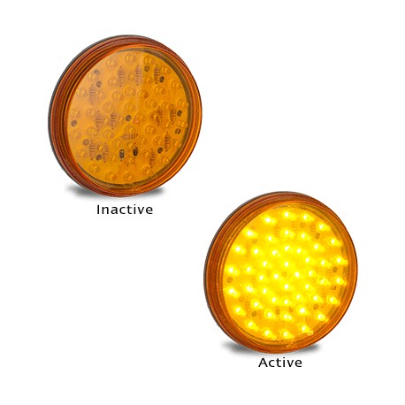 LED Autolamps 5526A 12 Volt Amber Strobe Beacon