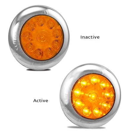 LED Autolamps 5543AM 12-24 Volt Rear Indicator Single Function Lamp