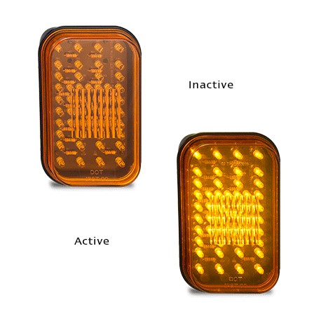 LED Autolamps 5590AM 12-24 Volt Rear Indicator Single Function Lamp