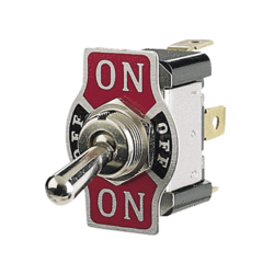 60061BL Narva On / Off / On Metal Toggle Switch with On / Off / On Tab