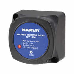 61092BL Narva 12 Volt 140 Amp Voltage Sensitive Relay