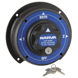 61094 Narva Battery Master Switch - Rotary Style with 4 Positions