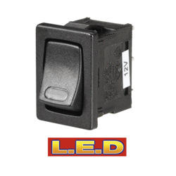 62061BL Narva Off / On Standard Micro Rocker Switch with Red L.E.D