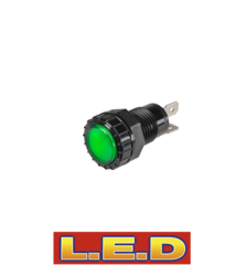 62064BL Narva 12 Volt Pilot Lamp with Green L.E.D