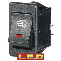 63026BL Narva Off / On Standard Rocker Switch with Red L.E.D and Driving Lamp Sy