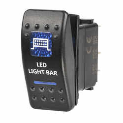 63145BL Narva 12 Volt Illuminated Off / On Sealed Rocker Switch with LED Light B
