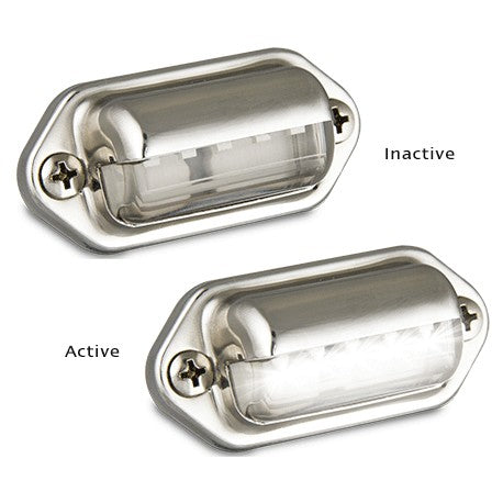 LED Autolamps 6505WM 12-24 Volt White Coloured Courtesy Lamp