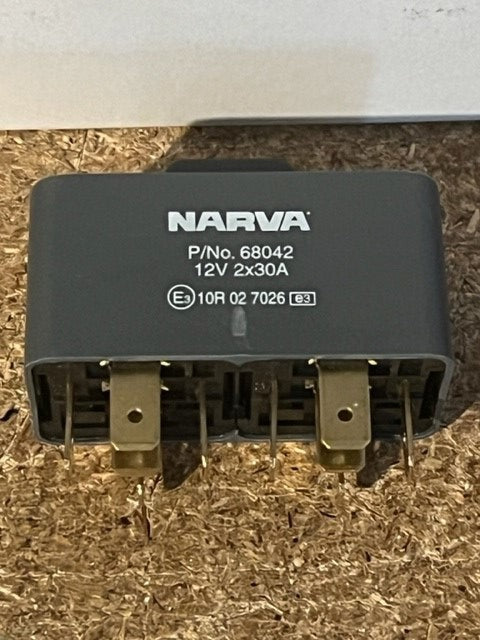 68042 Narva 12 Volt Normal Open Twin Relay 5 / 5 Pin