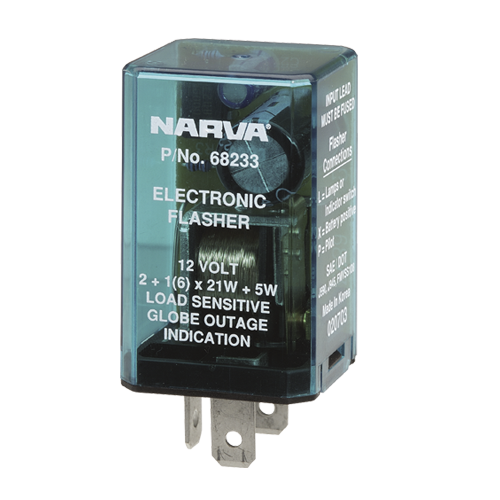 68233BL Narva 12 Volt 3 Pin Electronic Flasher