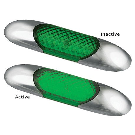LED Autolamps 68G 12 Volt Green Coloured Courtesy Lamp