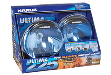 71700BE Narva 12 Volt 100W Ultima 225 Blue Combination Driving Lamp Kit 225mm Di