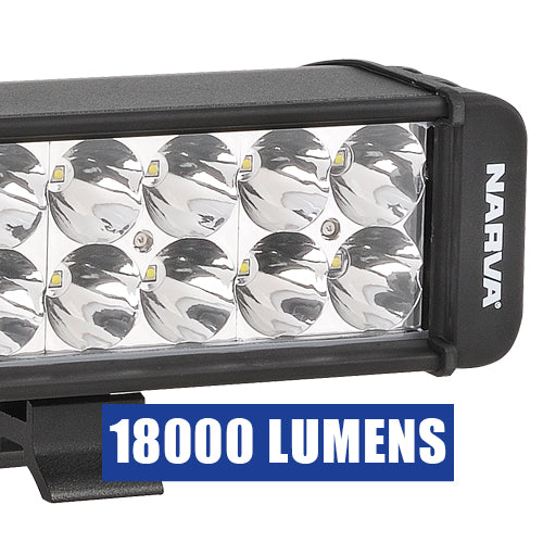 72772 Narva 9-32 Volt Double Row L.E.D Driving Lamp Bar Spot Beam 18000 Lumens