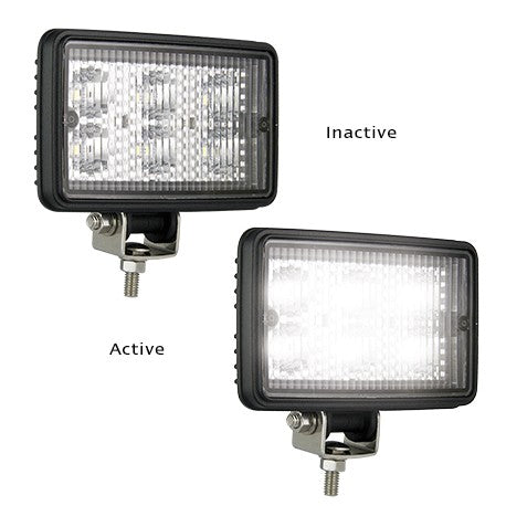 LED Autolamps 7451BM 12-24 Volt Black Housing Flood Lamp