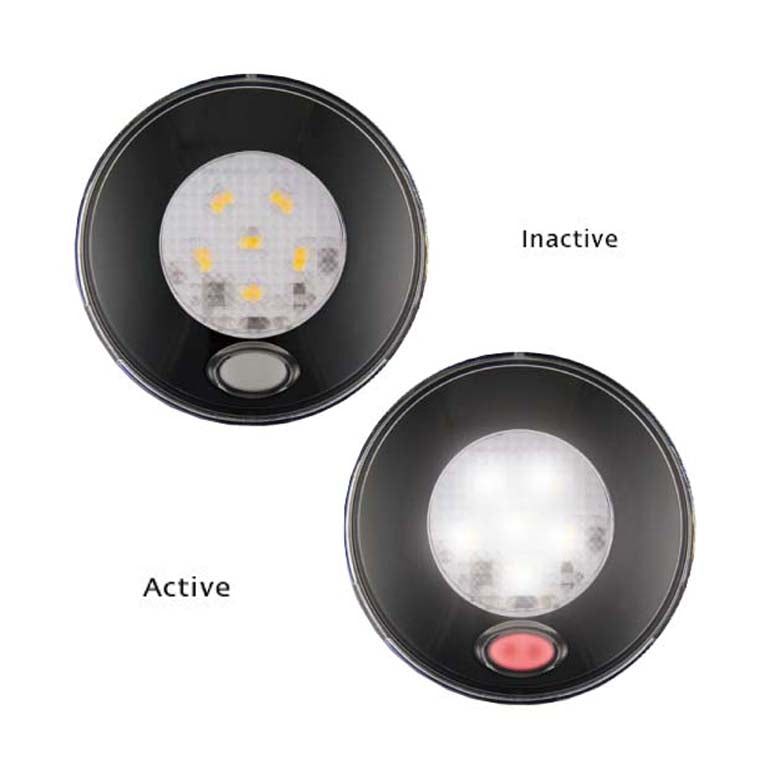 LED Autolamps 79BWR12 12 Volt Black Bezel Interior Courtesy Lamp
