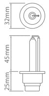 IONNIC 80009 12-24V D2S Base Bulb