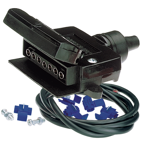 82045BL Narva 7 Pin Flat Trailer Socket Kit