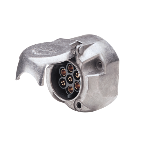 82063BL Narva 5 Pin Large Round Metal Trailer Socket