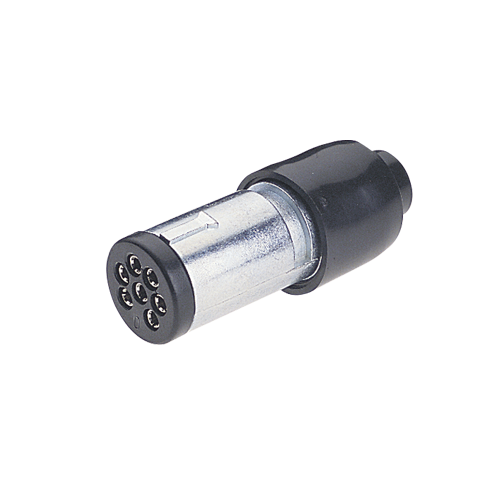 82132BL Narva 6 Pin Small Round Metal Trailer Plug