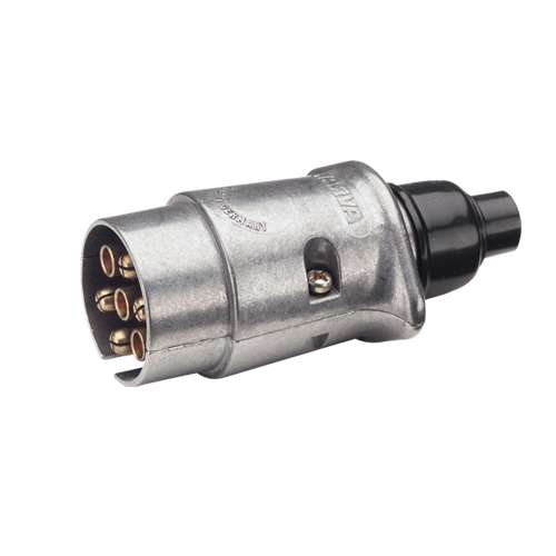 82162 Narva 5 Pin Large Round Metal Trailer Plug