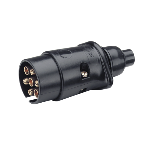 82181BL Narva 7 Pin Large Round Plastic Trailer Plug