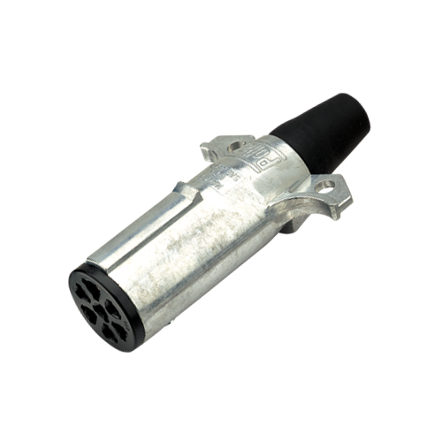 82193 Narva 7 Pin Heavy-Duty Round Metal Trailer Plug with Internal Weatherbeate