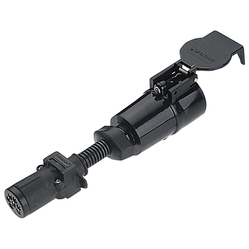 82275BL Narva 7 Pin Small Round Socket on Car to 7 Pin Large Round Plug on Trail