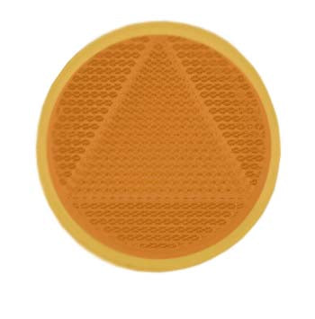 84006BL Narva Amber Retro Reflector 65mm Diameter with Self Adhesive