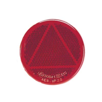 84007BL Narva Red Retro Reflector 65mm Diameter with Self Adhesive