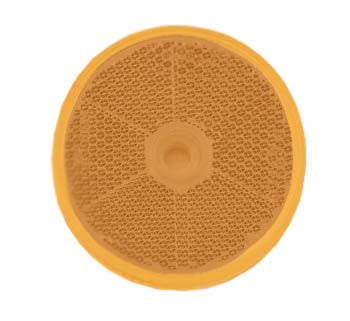 84011/50 Narva Amber Retro Reflector 60mm Diameter with Central Fixing Hole