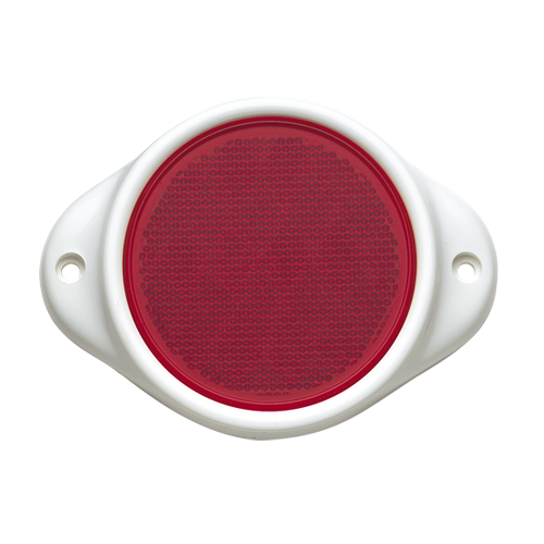 84082BL Narva Red Retro Reflector 80mm Diameter in Plastic Holder with