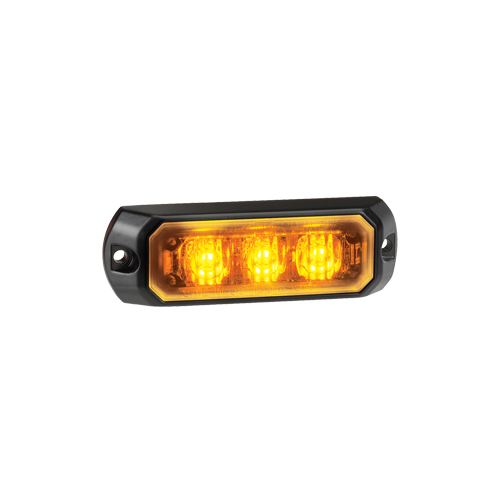 85203A Narva 12/24 Volt Low Profile High Powered L.E.D Warning Light Amber 3 x 1