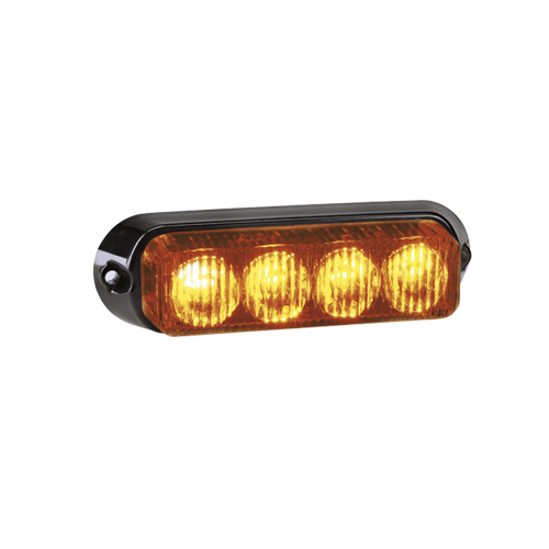 85212A Narva 12/24V High Powered L.E.D Warning Light Amber 4 x 1 Watt L.E.Ds