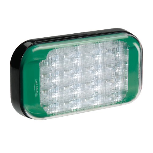 85222G Narva 9-33 Volt High Powered L.E.D Warning Lamp Green with 5 Flash Patter