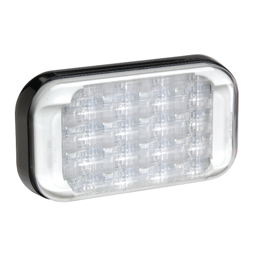 85222W-D Narva 9-33 Volt High Powered L.E.D Warning Lamp White with 5 Flash Patt