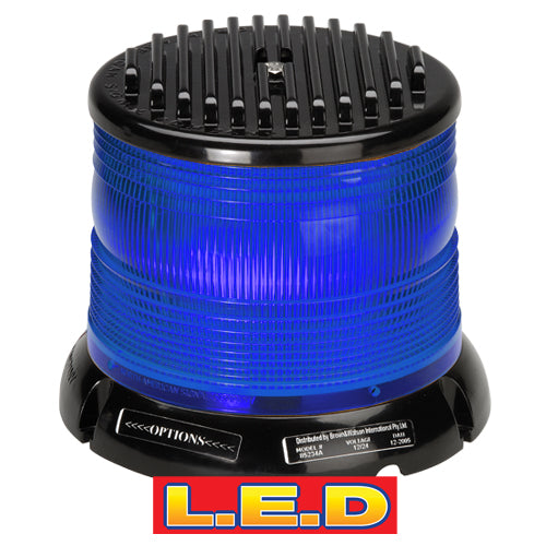 85234B Narva 12/24 Volt Megaburst High Output L.E.D Strobe Light Blue with 5 Sel