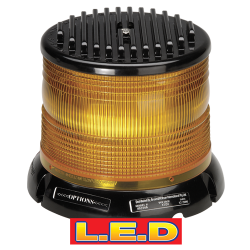 85234A Narva 12/24 Volt Megaburst High Output L.E.D Strobe Light Amber with 5 Se