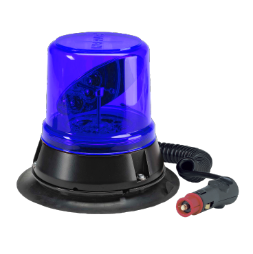 85274B Narva 12/24 Volt Hi Optics L.E.D Rotating Beacon Blue Magnetic Base