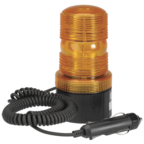 85337A Narva Single Flash Strobe Light Amber with Magnetic Base Cigarette Lighte