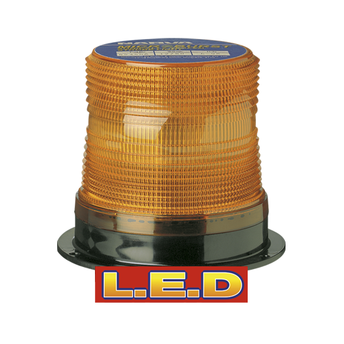 85356A Narva 12-48 Volts L.E.D Sonically Sealed Strobe Light, Flange Base Amber