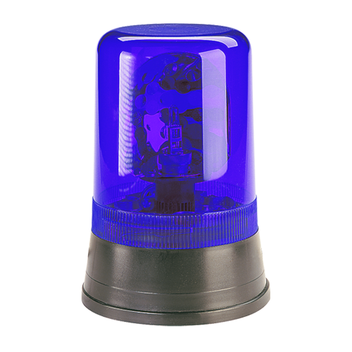 85420B Narva 12/24 Volt Hi Optics Rotating Beacon Blue Flange Base