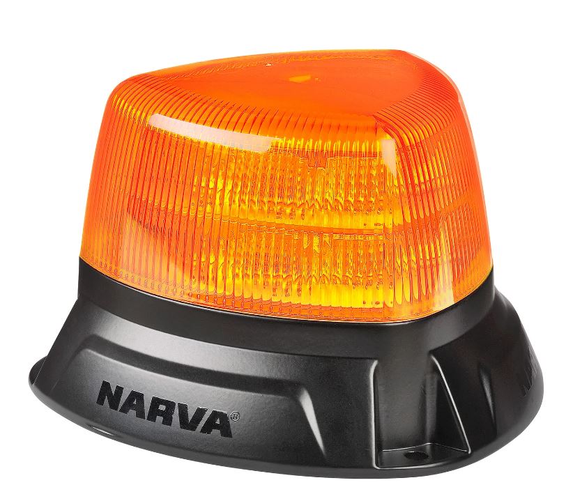 Narva Aerotech Heavy Duty Short Amber LED Strobe Light (Flange) - 85618A